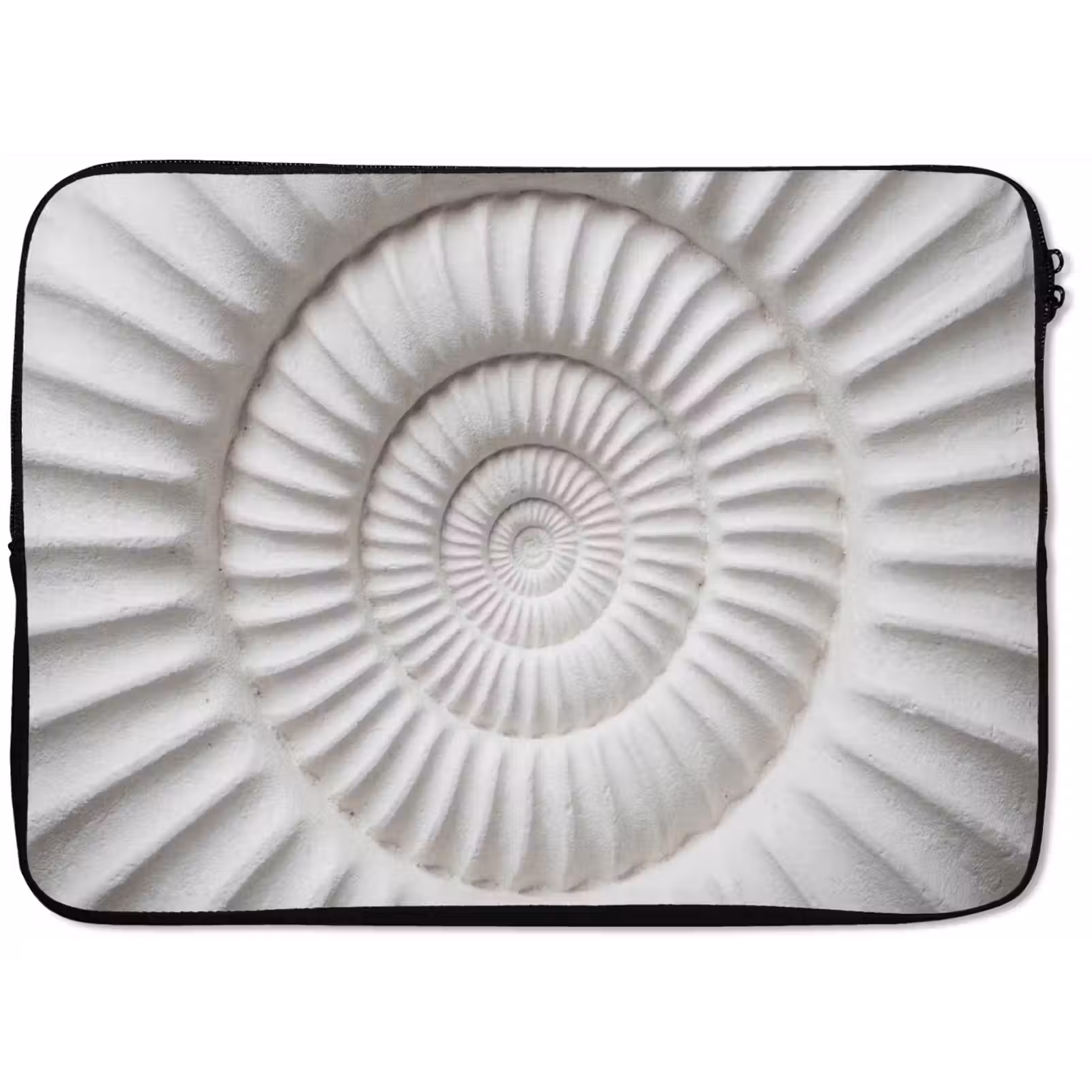 Laptophoes - Schelp - Spiraal - Wit — 1