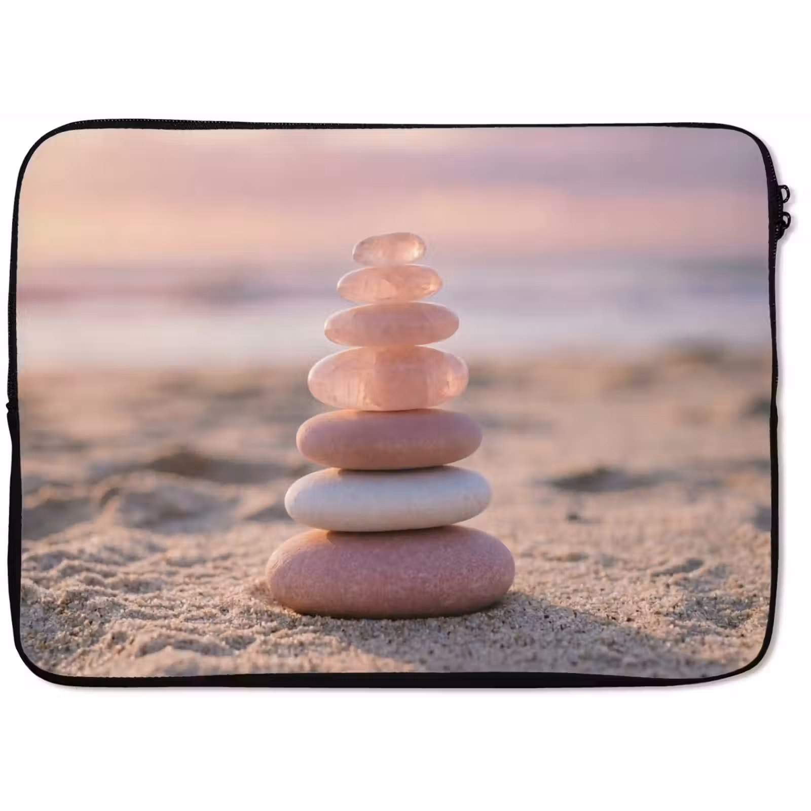Laptophoes - Stenen - Zand - Roze — 1