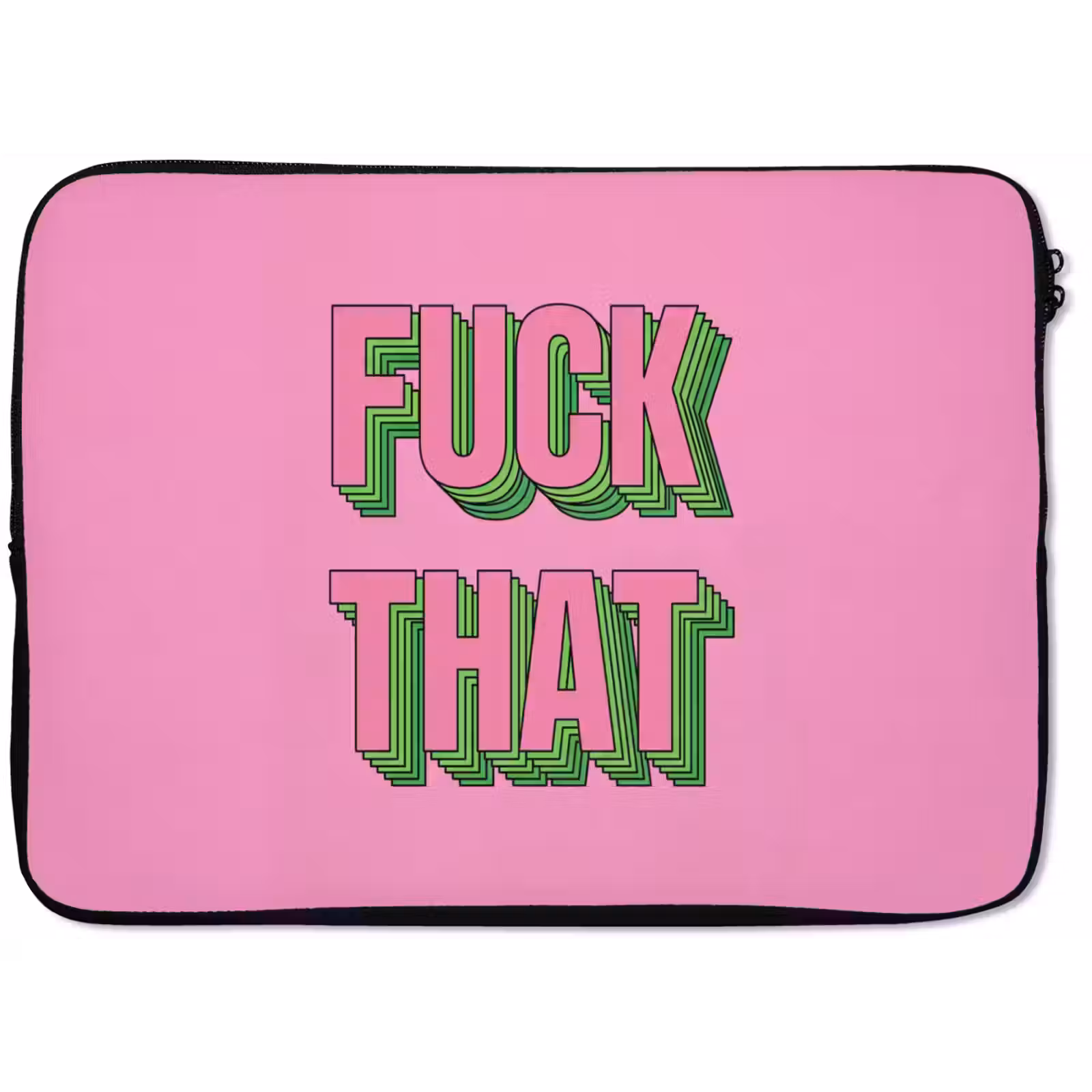 Laptophoes - Tekst - Bold - Roze — 1