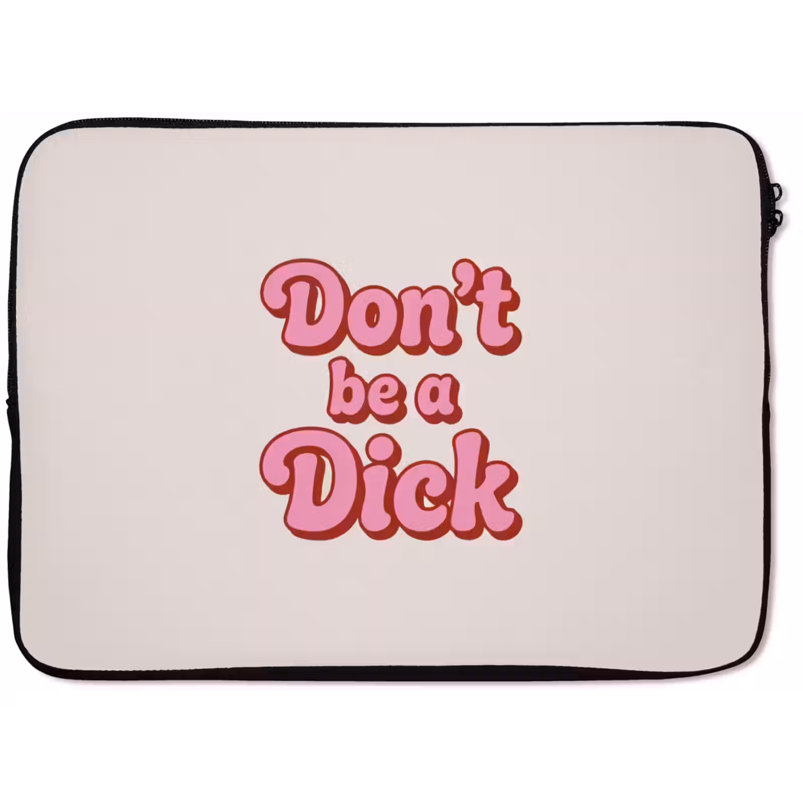 Laptophoes - Tekst - Boodschap - Roze — 1