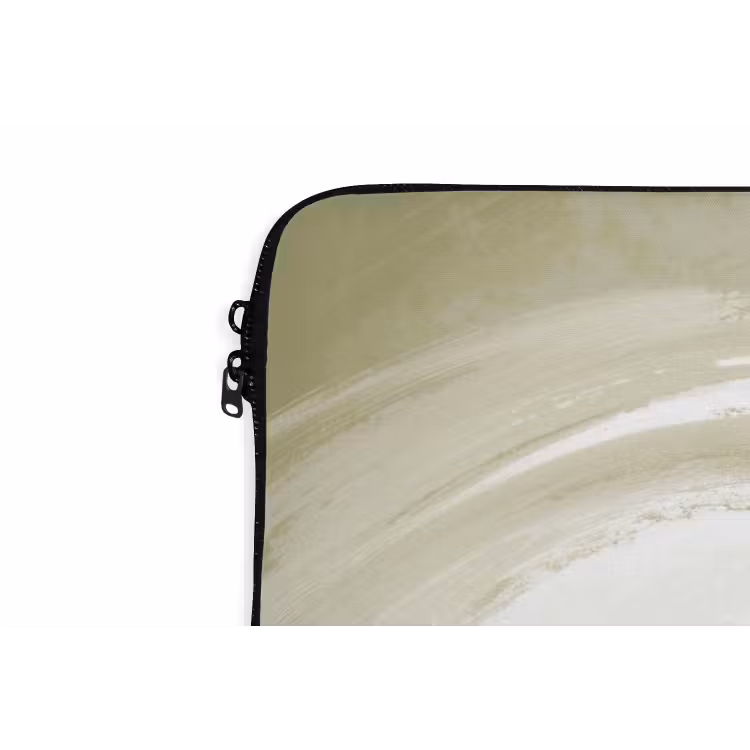 Laptophoes - Abstract - Penseelstreken - Golven - Groen — 6