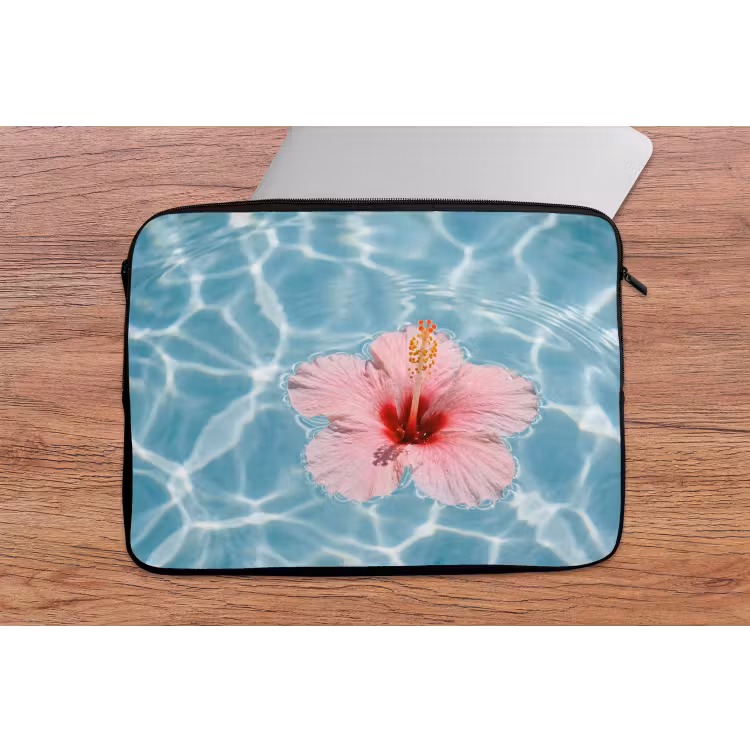 Laptophoes - Hibiscus - Water - Roze — 2