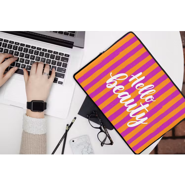 Laptophoes - Modern - Hello - Oranje — 3