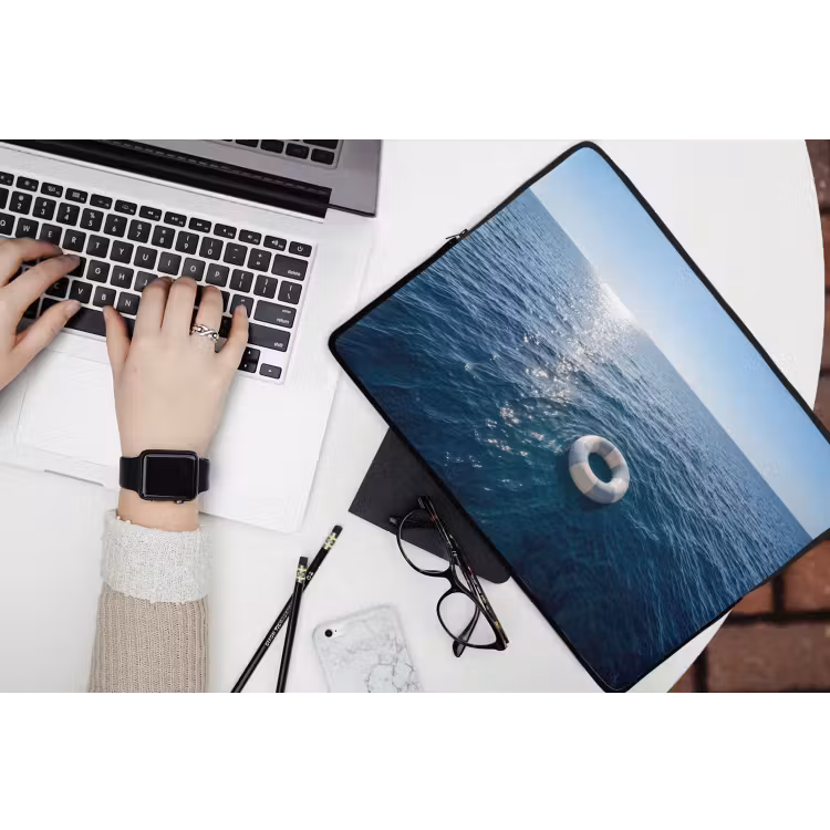 Laptophoes - Oceaan - Zwemband - Horizon — 3