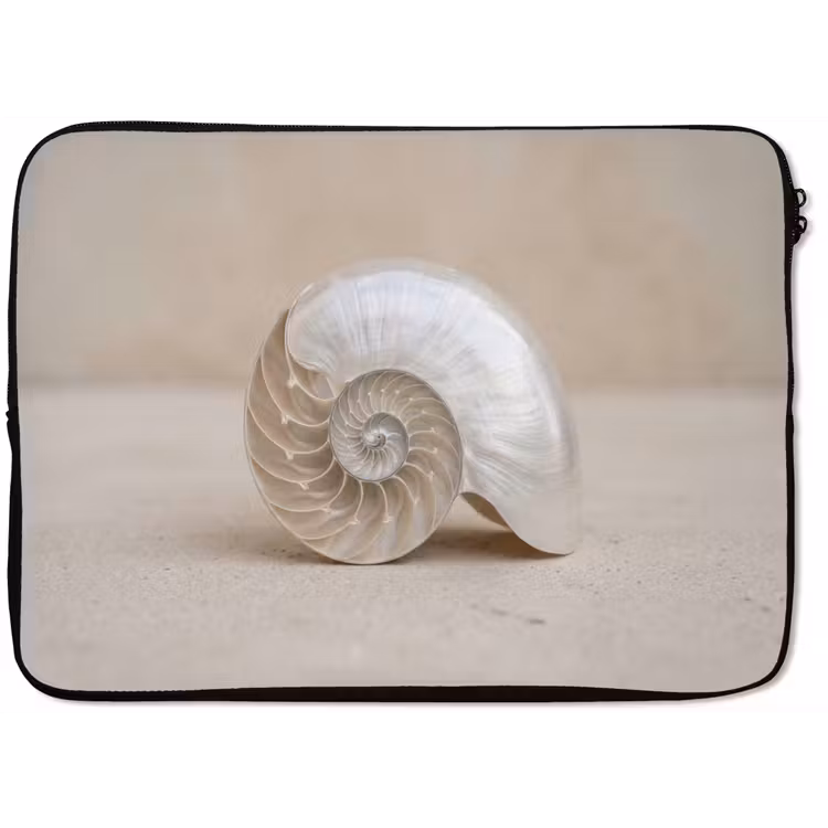 Laptophoes - Schelp - Spiraal - Beige — 1