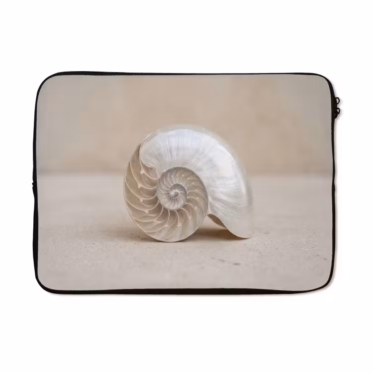 Laptophoes - Schelp - Spiraal - Beige — 5
