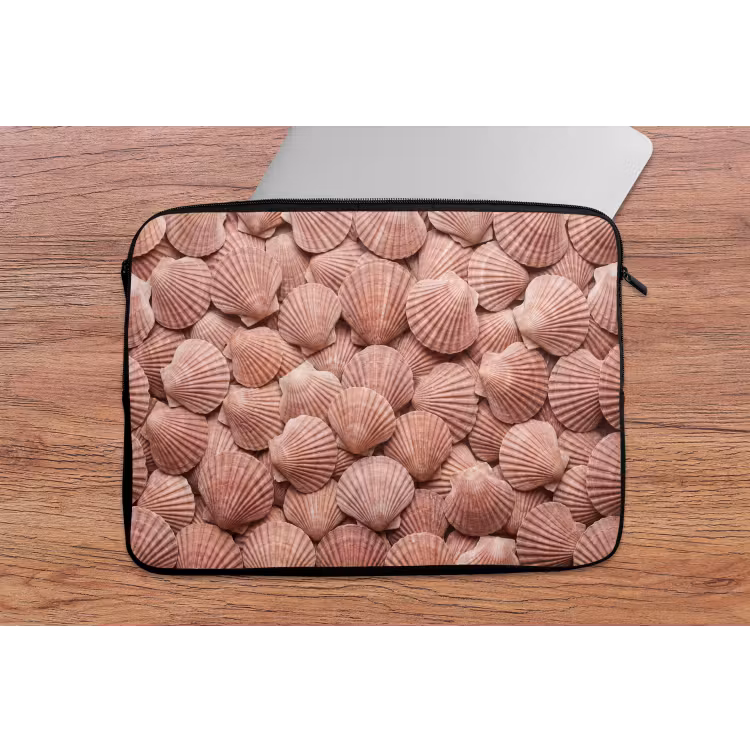 Laptophoes - Schelpen - Patroon - Roze — 2