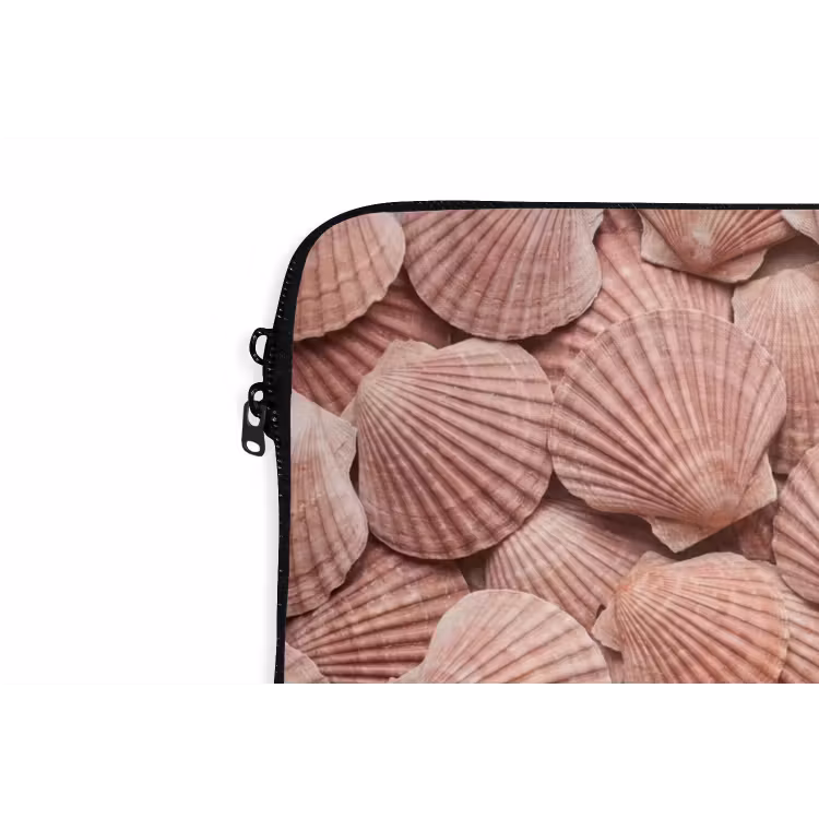 Laptophoes - Schelpen - Patroon - Roze — 6