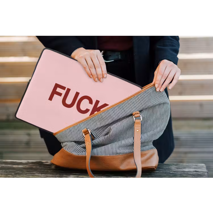 Laptophoes - Statement - Krachtig - Roze — 4