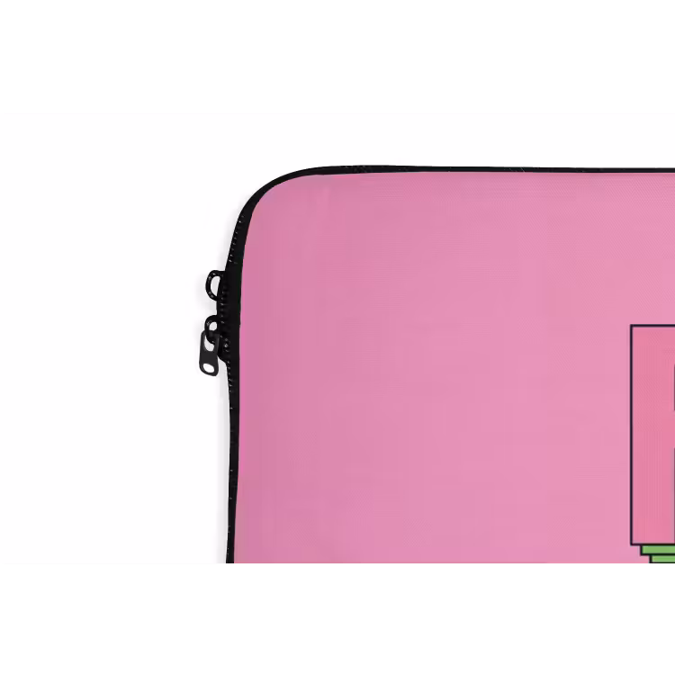 Laptophoes - Tekst - Bold - Roze — 6