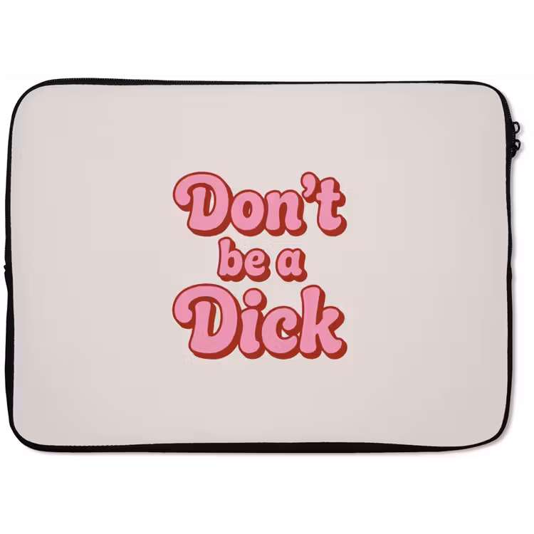 Laptophoes - Tekst - Boodschap - Roze — 1