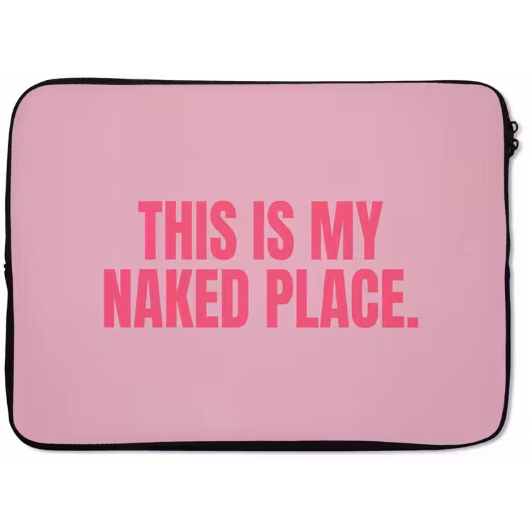 Laptophoes - Tekst - Modern - Roze — 1