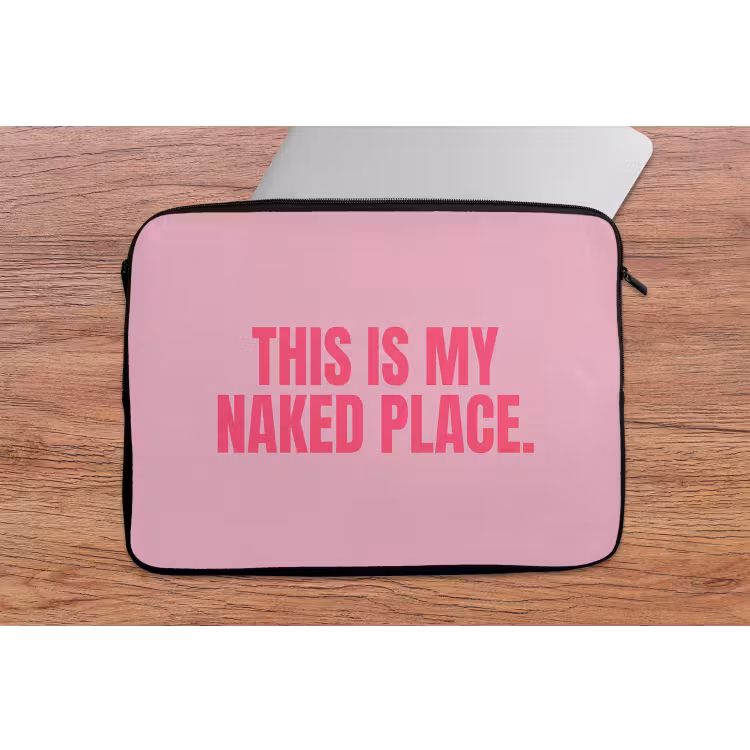 Laptophoes - Tekst - Modern - Roze — 2