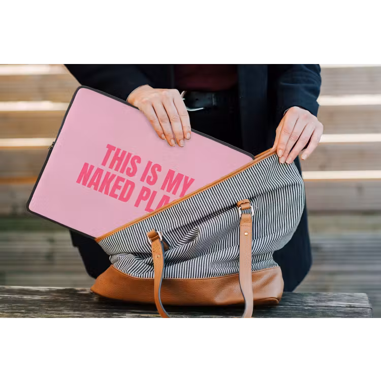 Laptophoes - Tekst - Modern - Roze — 4