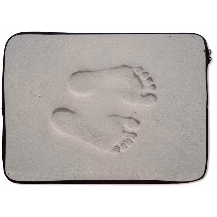 Laptophoes - Voeten - Afdrukken - Zand — 1