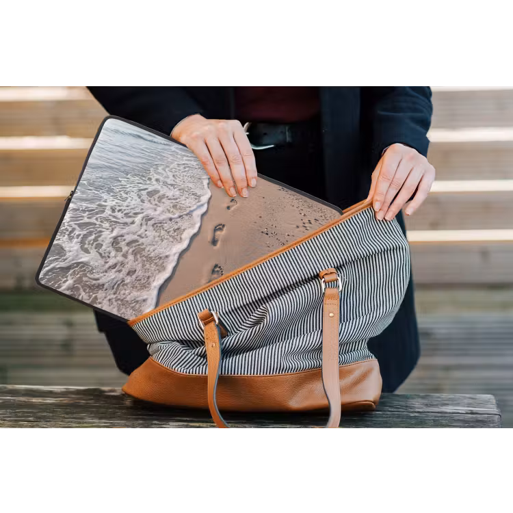 Laptophoes - Voetstappen - Vloedlijn - Zee — 4