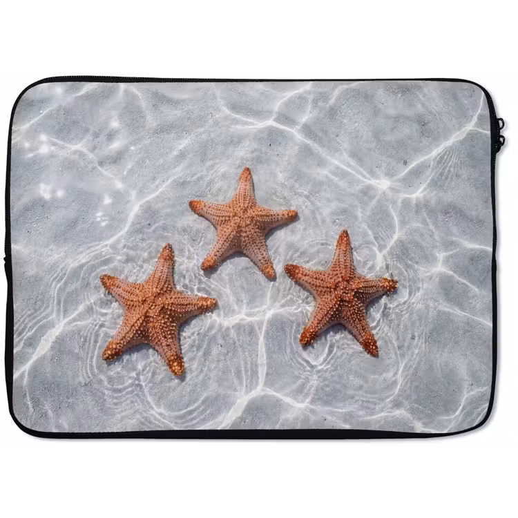 Laptophoes - Zeesterren - Water - Helder — 1