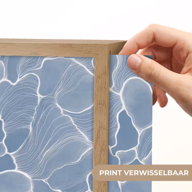 Lightbox - Wandlamp - Abstract - Blauw - Bladeren — 5