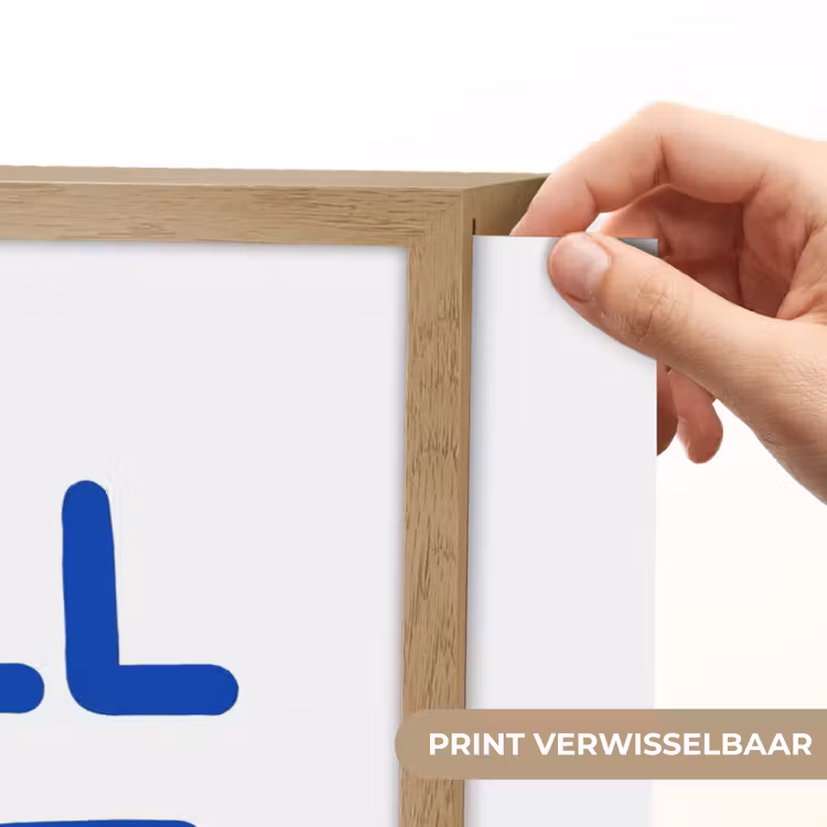 Lightbox - Wandlamp - Blauw - Quote - Wit — 5