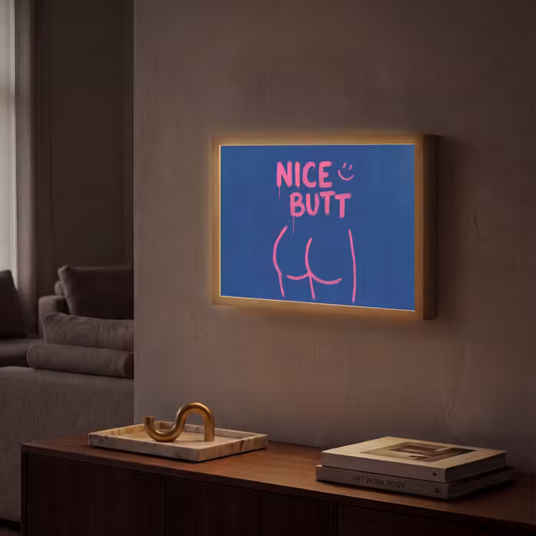 Lightbox - Wandlamp - Brutaal - Grappig - Blauw — 2