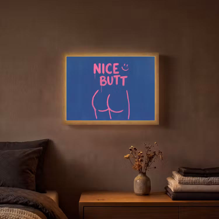 Lightbox - Wandlamp - Brutaal - Grappig - Blauw — 3