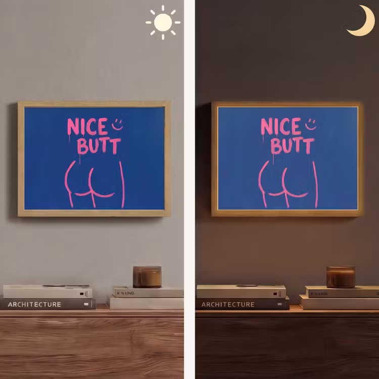 Lightbox - Wandlamp - Brutaal - Grappig - Blauw — 6