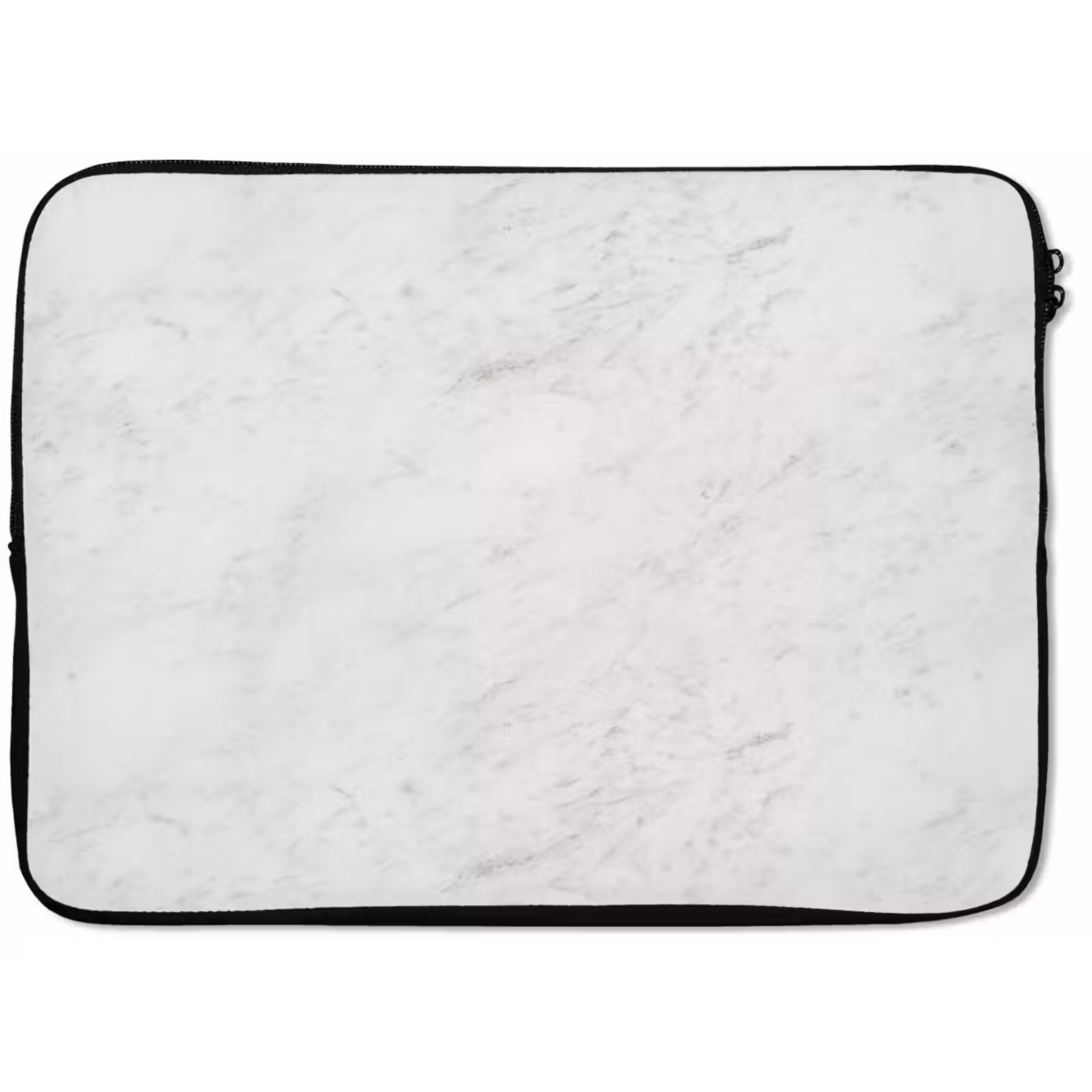 Laptophoes - Wit - Marmer - Grijze aders — 1