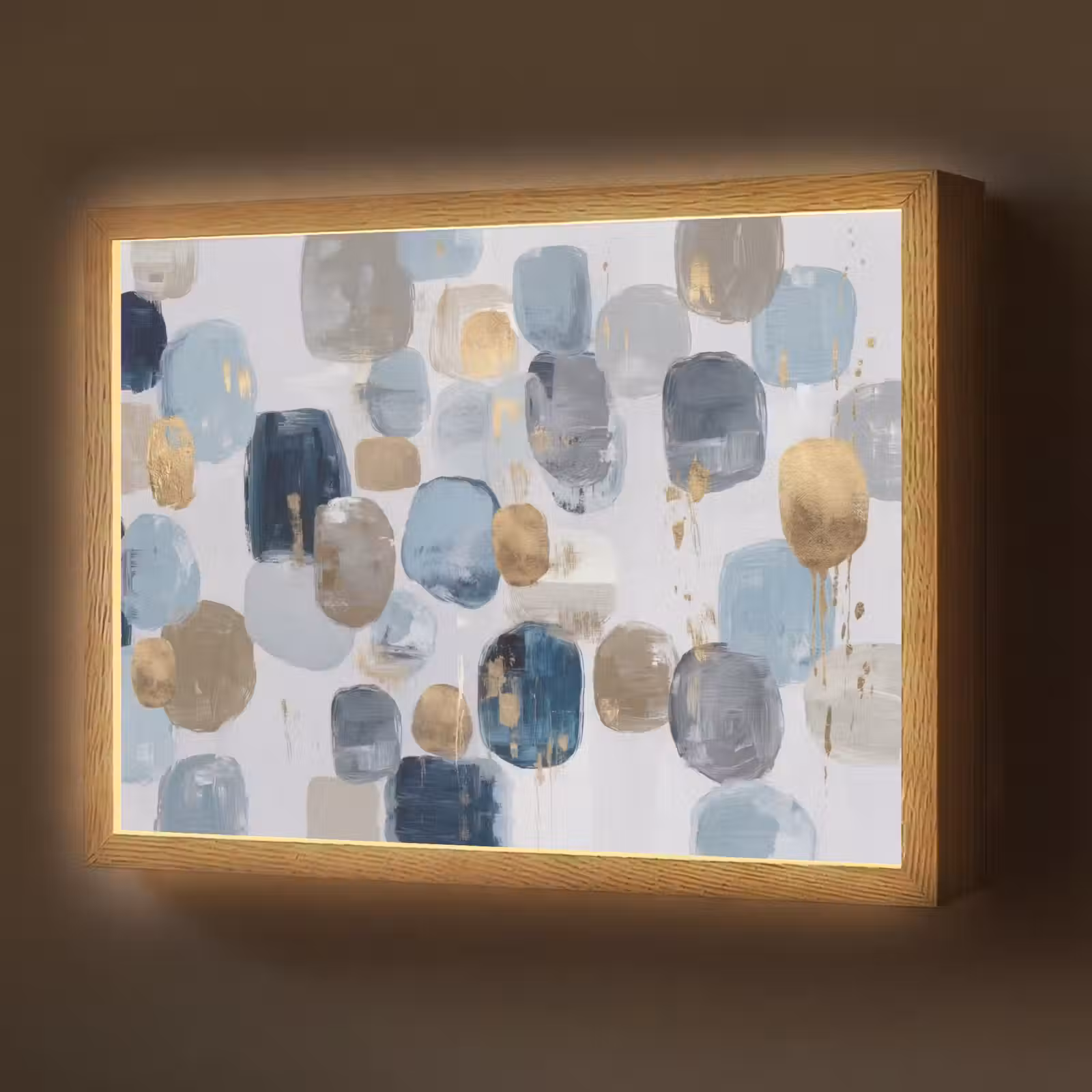 Lightbox - Wandlamp - Abstract - Goud - Vormen — 1