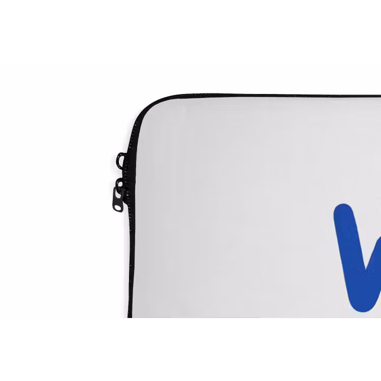 Laptophoes - Blauw - Quote - Wit — 6