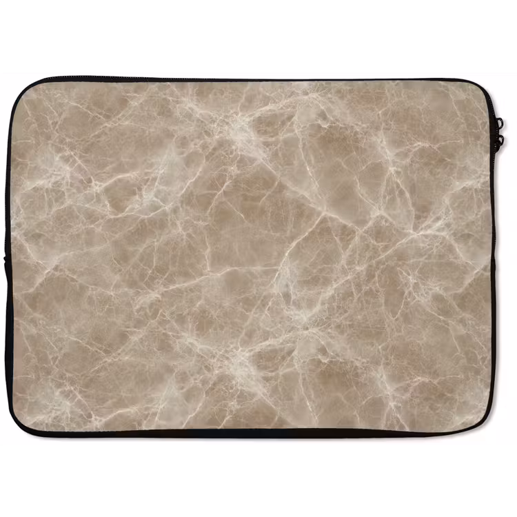 Laptophoes - Bruin - Kristaladers - Marmer — 1