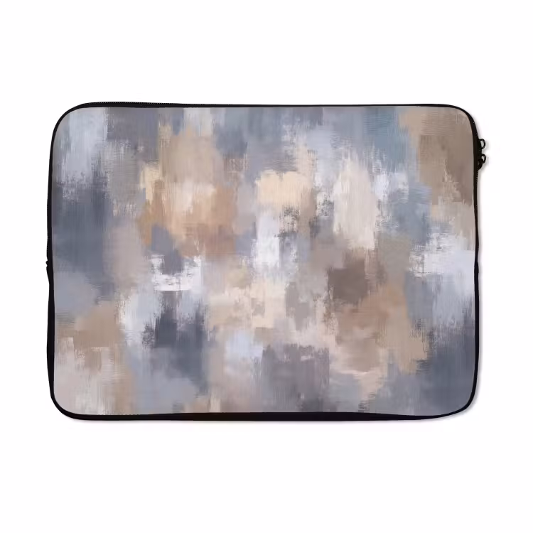 Laptophoes - Penseelstreken - Schilderij - Beige — 5