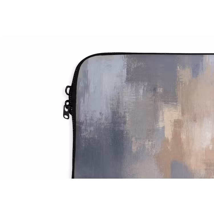Laptophoes - Penseelstreken - Schilderij - Beige — 6