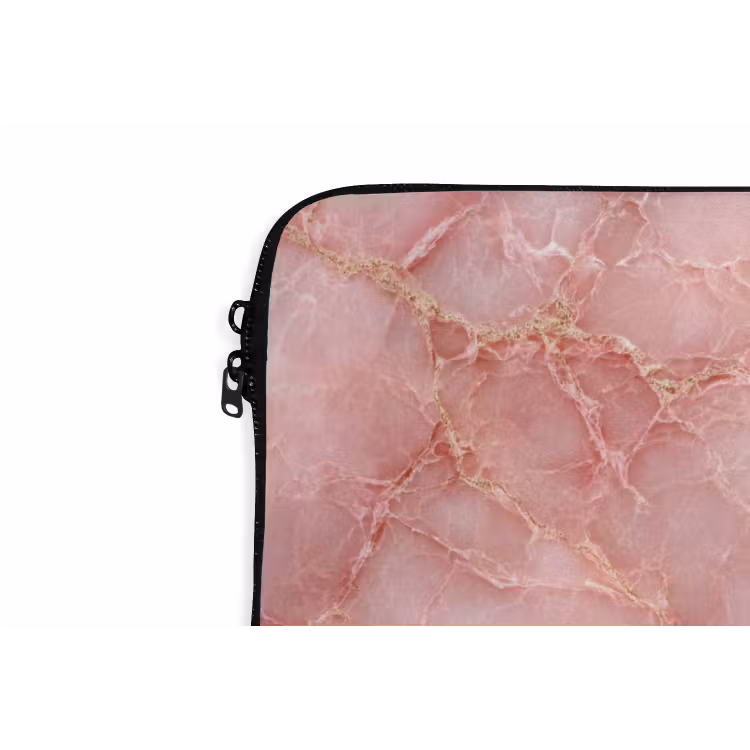 Laptophoes - Roze - Kwarts - Goud - Marmer — 6