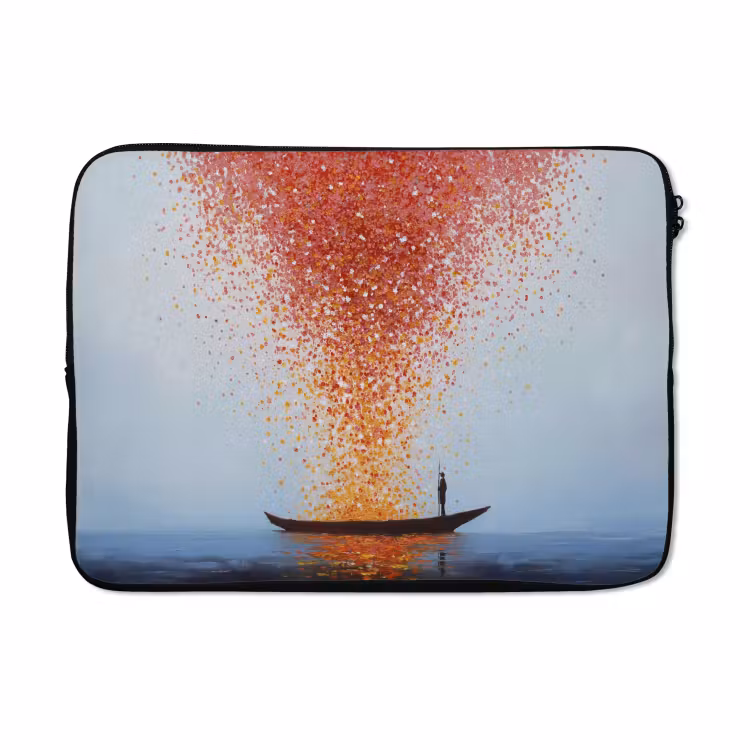 Laptophoes - Wolk - Confetti - Boot - Wateroppervlakte — 5