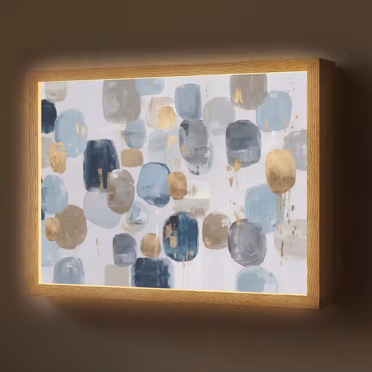 Lightbox - Wandlamp - Abstract - Goud - Vormen — 1