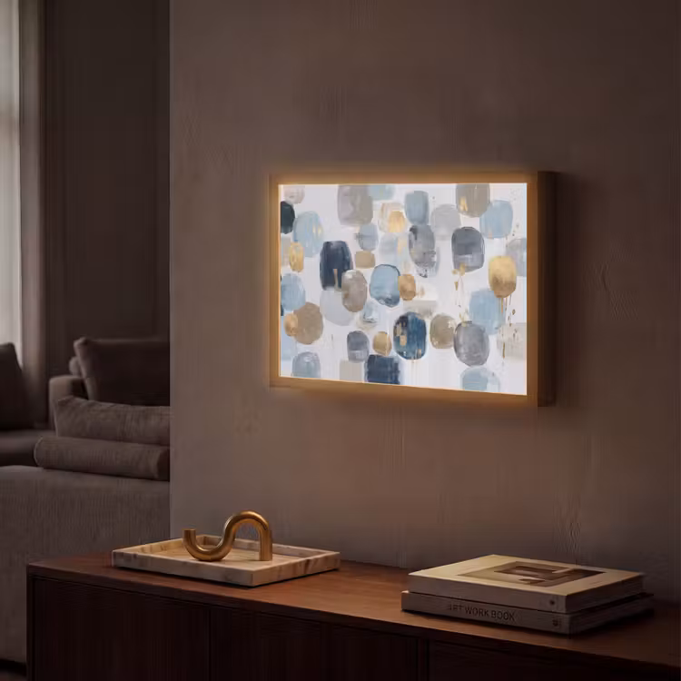 Lightbox - Wandlamp - Abstract - Goud - Vormen — 2