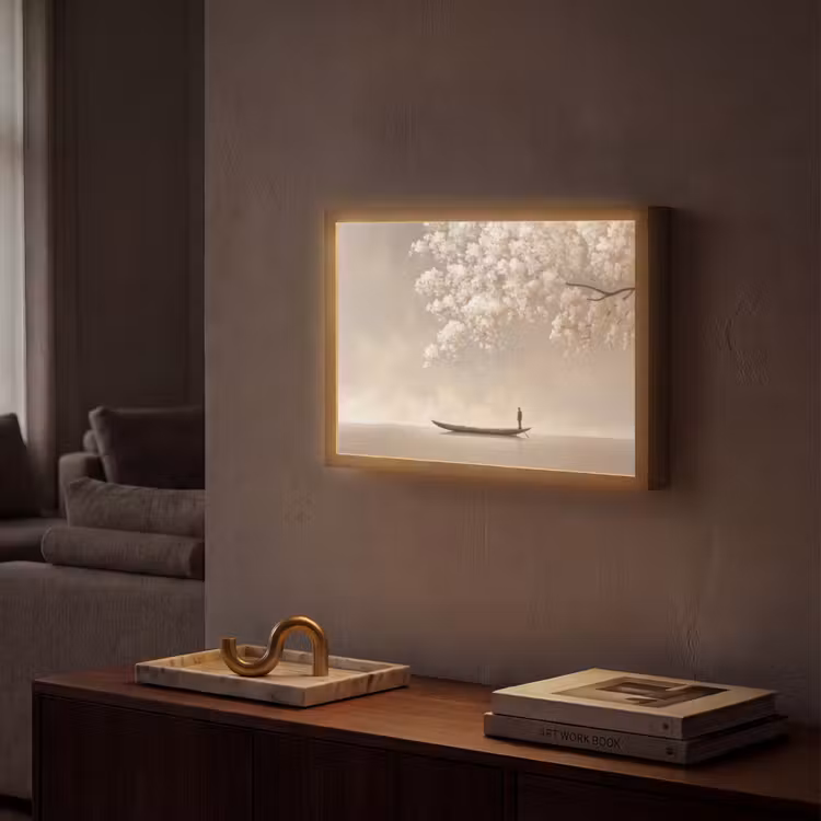 Lightbox - Wandlamp - Bloesems - Wit - Boot - Minimalistisch — 2