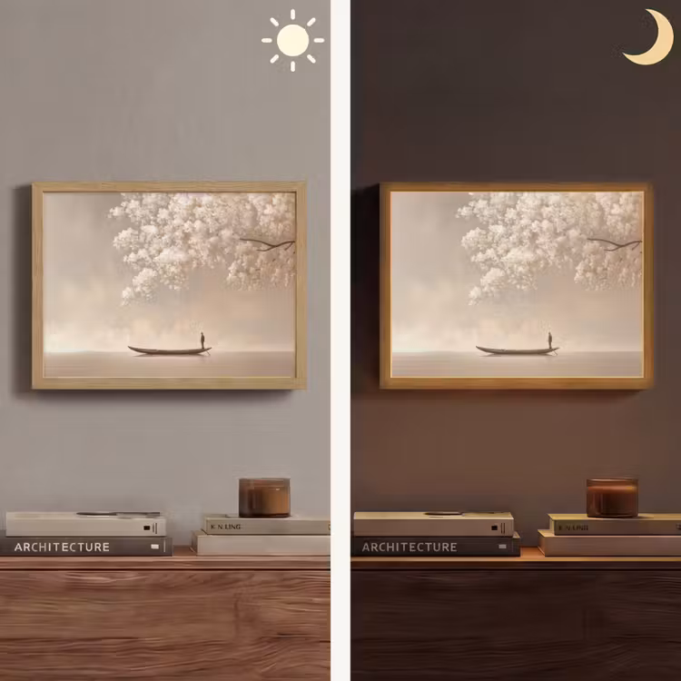 Lightbox - Wandlamp - Bloesems - Wit - Boot - Minimalistisch — 6