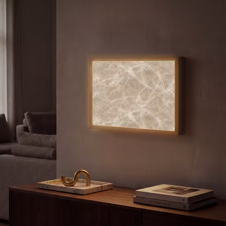 Lightbox - Wandlamp - Bruin - Kristaladers - Marmer — 2