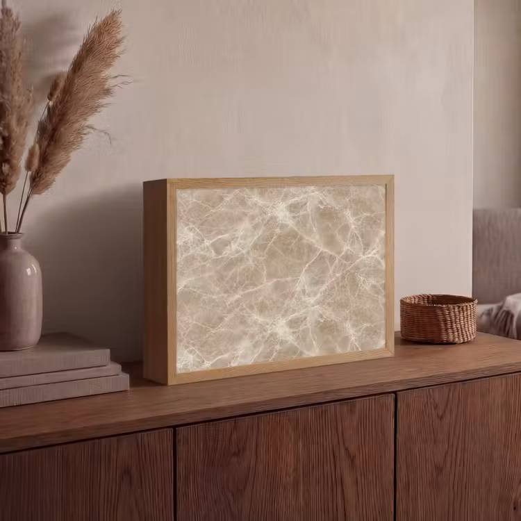 Lightbox - Wandlamp - Bruin - Kristaladers - Marmer — 4