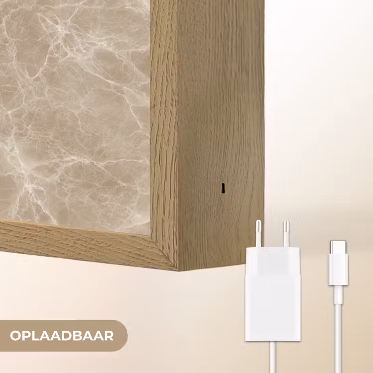 Lightbox - Wandlamp - Bruin - Kristaladers - Marmer — 7