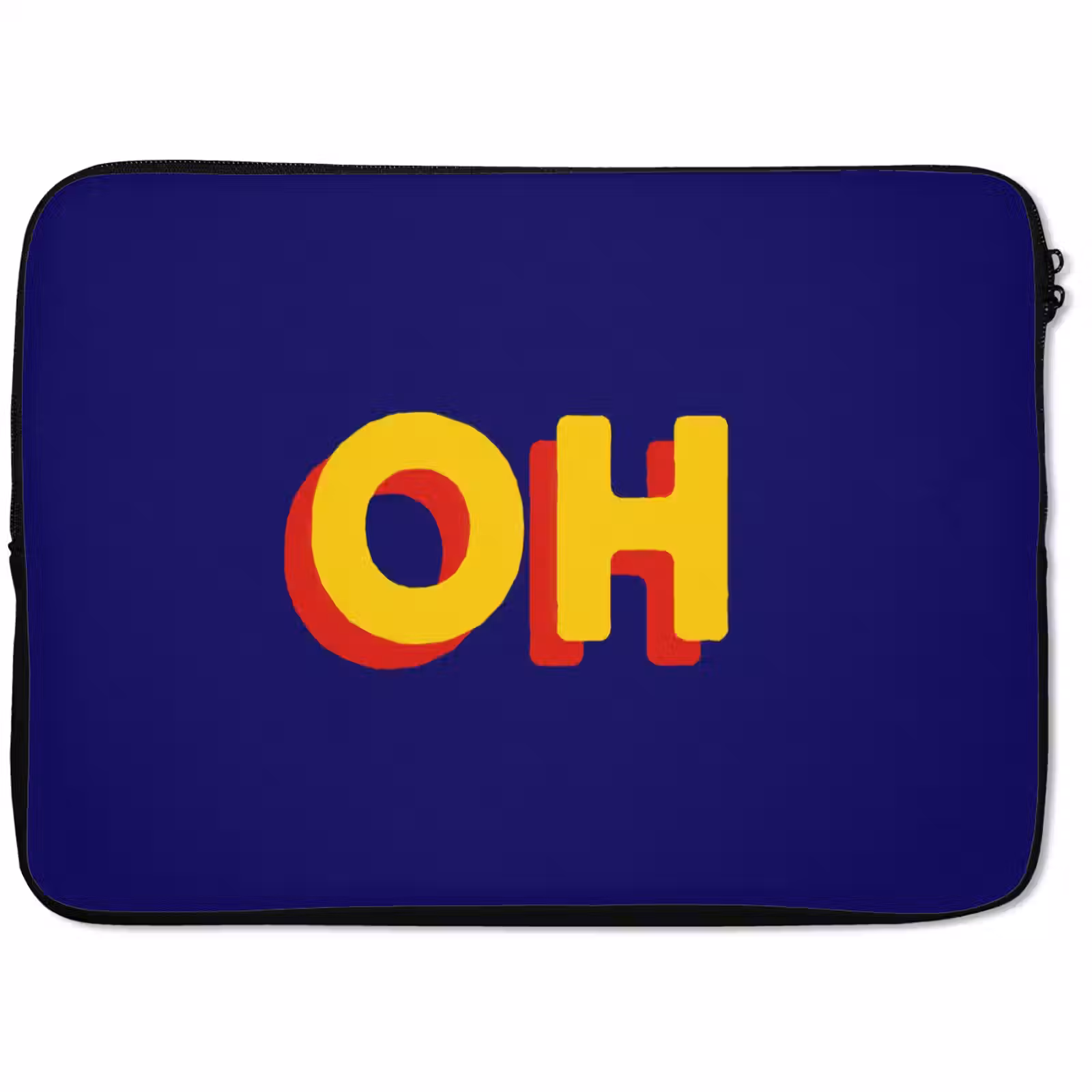 Laptophoes - Blauw - Geel - OH - Schaduw — 1