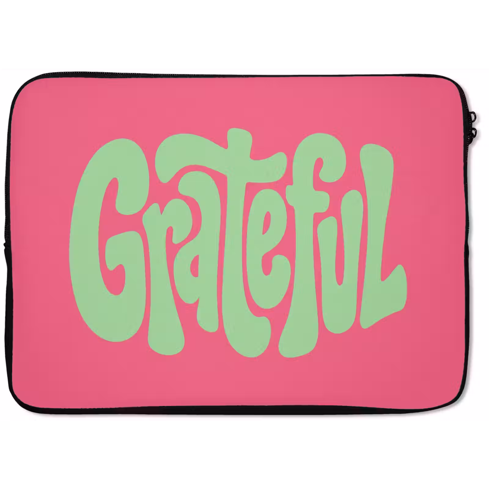 Laptophoes - Grateful - Groen - Grafisch - Vloeiend — 1