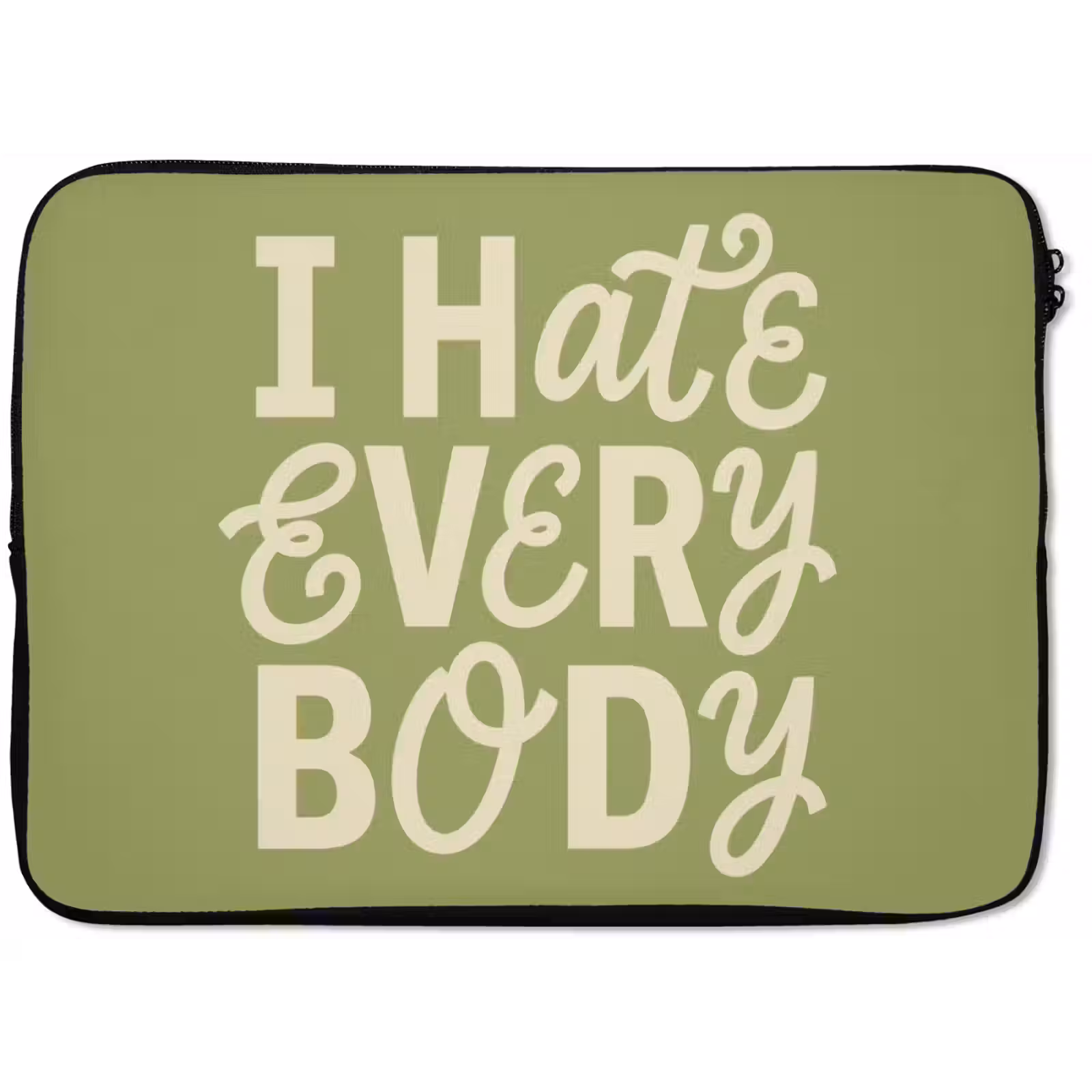 Laptophoes - I hate everybody - Groen - Retro — 1