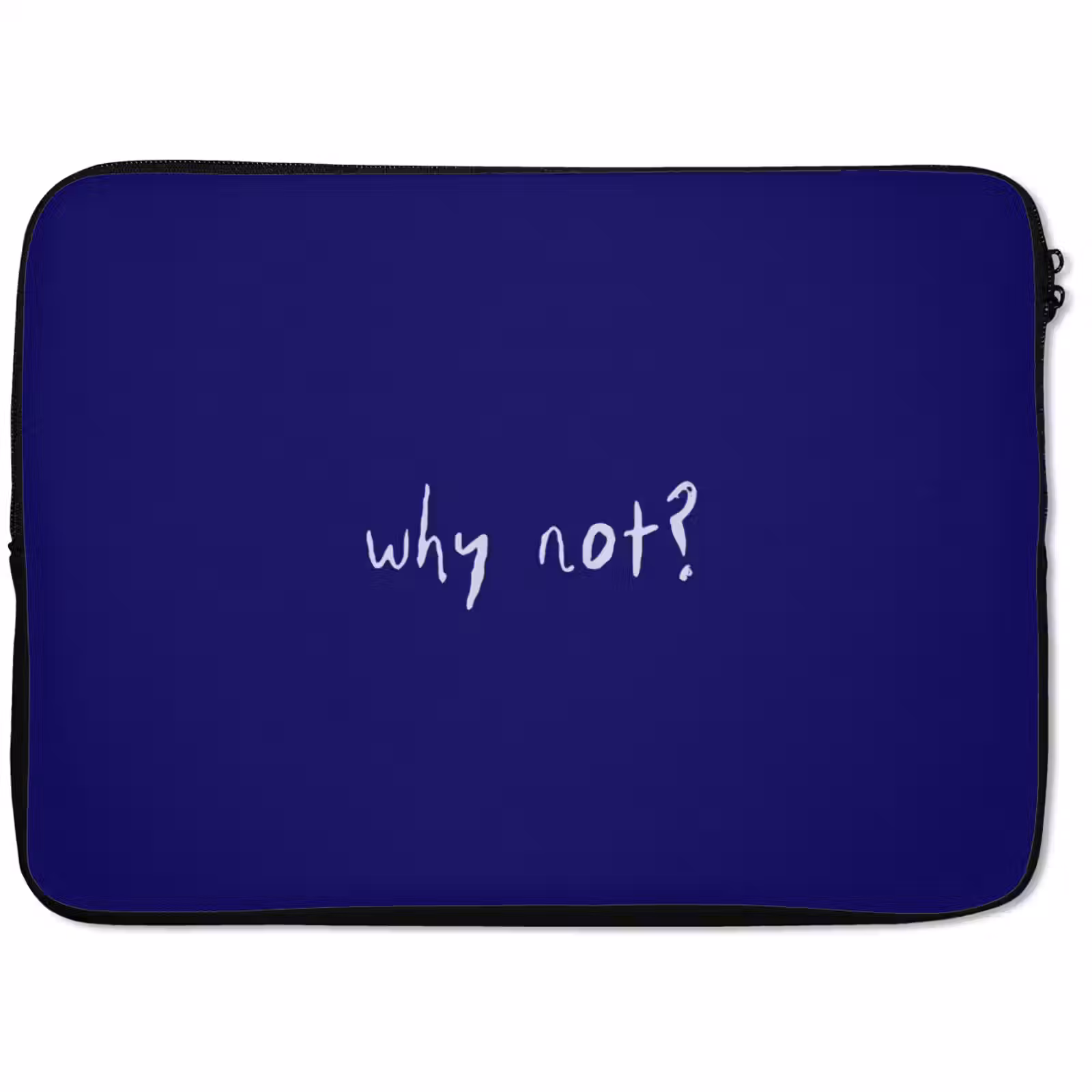 Laptophoes - Why not - Blauw - Handgeschreven — 1
