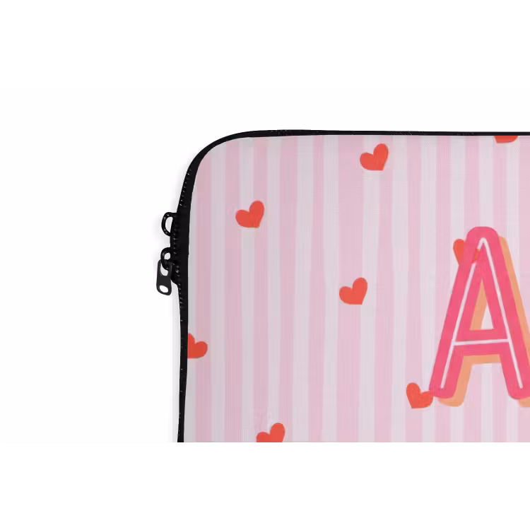 Laptophoes - Amore vita sole - Roze - Hartjes — 6