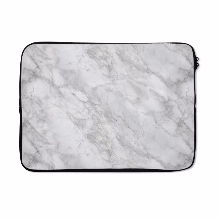 Laptophoes - Grijs - Wit - Marmer — 5