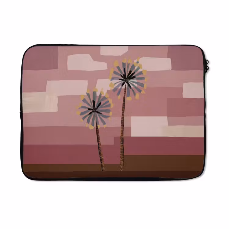 Laptophoes - Illustratie - Bloemen - Vlakken - Abstract — 5