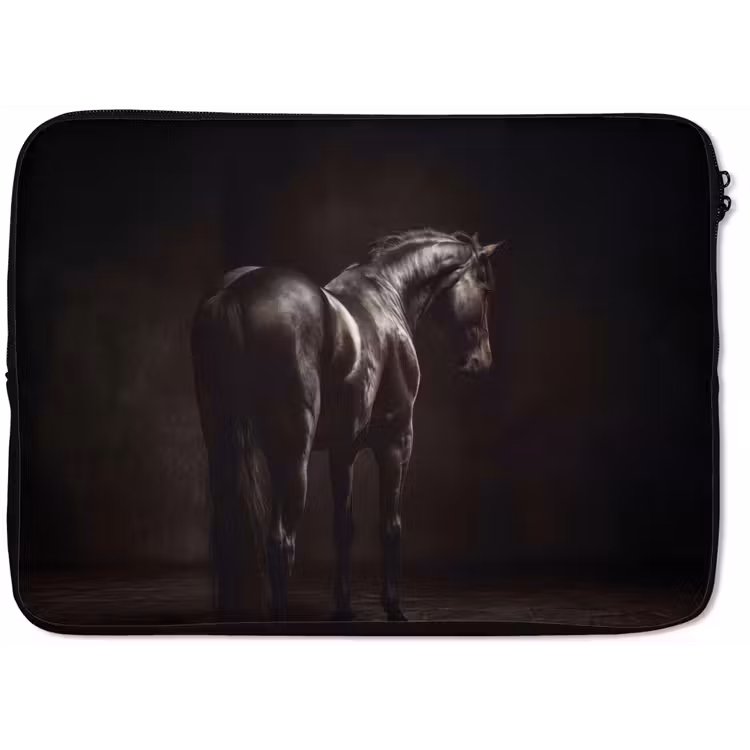 Laptophoes - Krachtig - Paard - Donker — 1