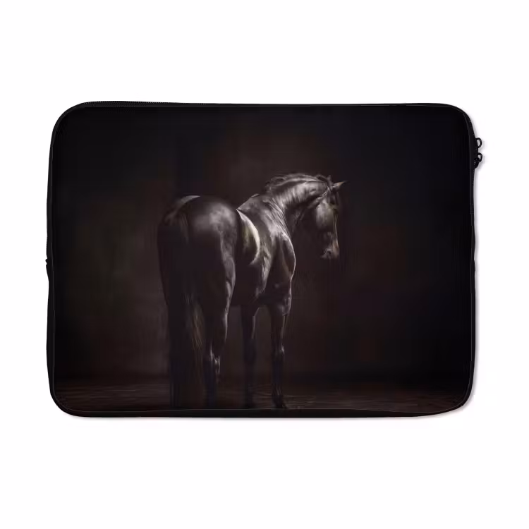 Laptophoes - Krachtig - Paard - Donker — 5
